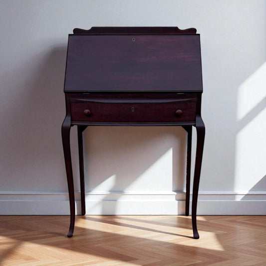 Mahogany Secretary Desk Drop Front Writing Desk