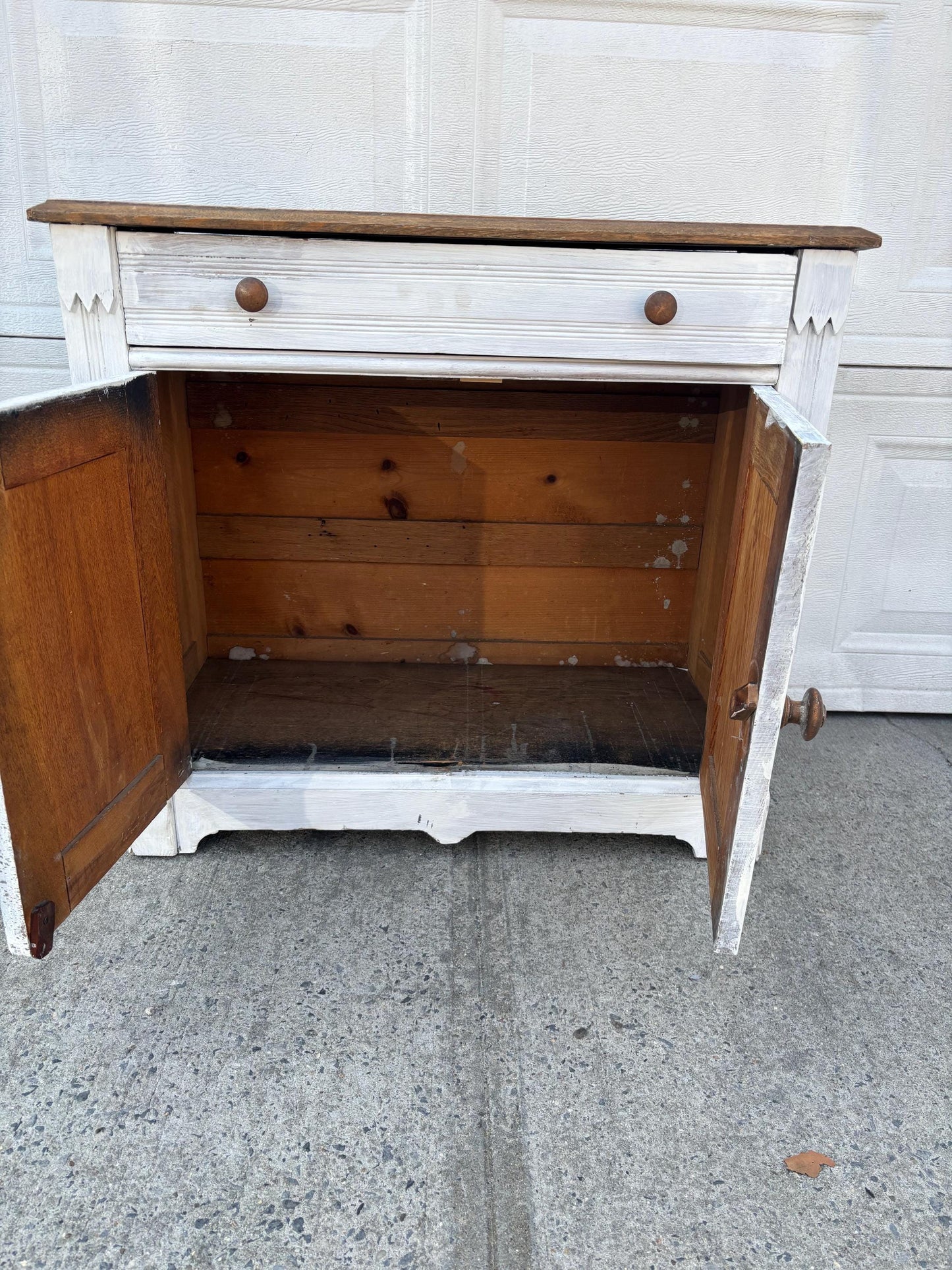 vintage farmhouse cabinet