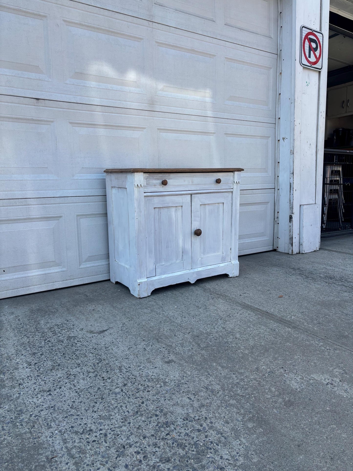 vintage farmhouse cabinet