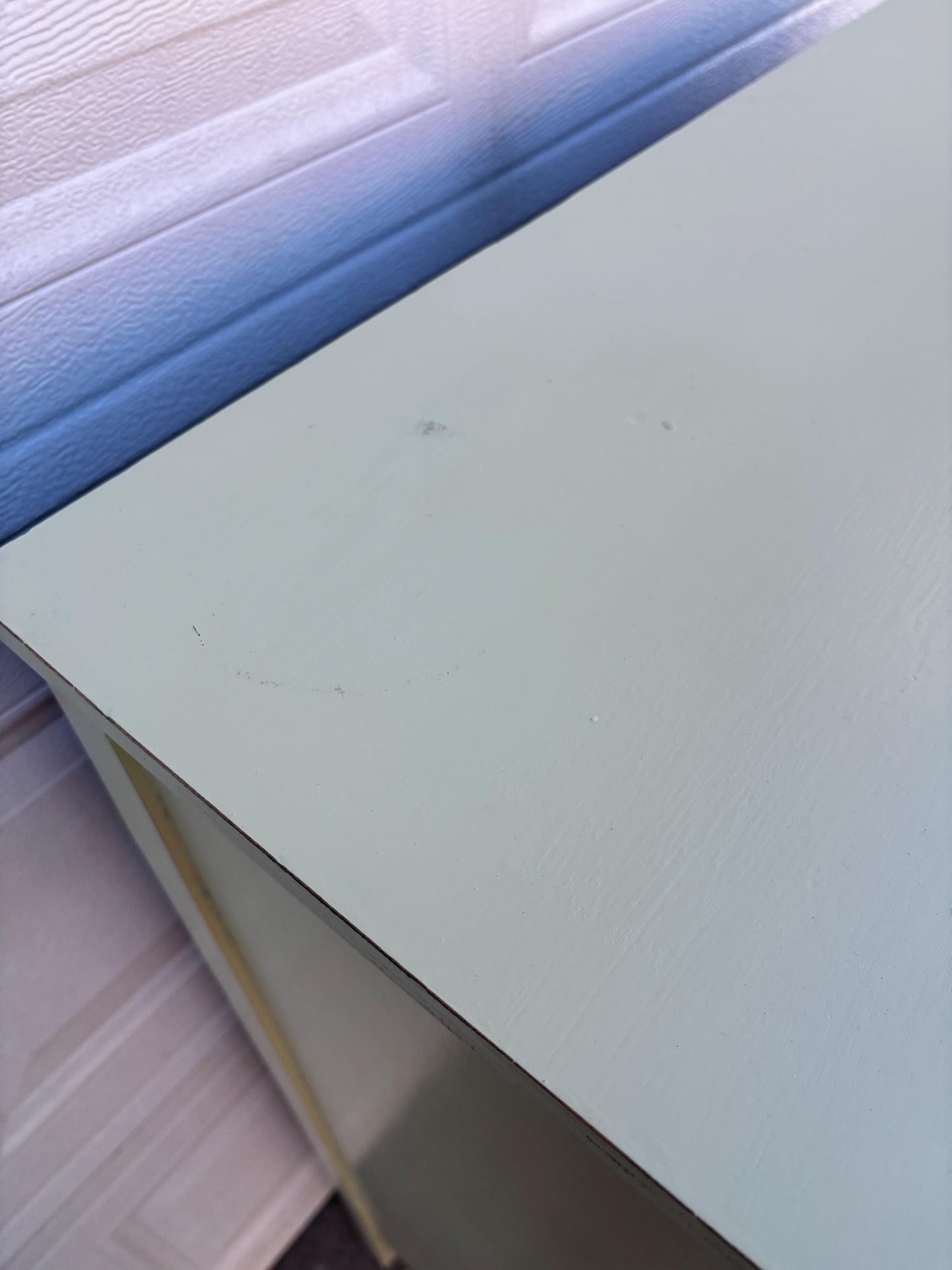 Vintage Painted Dresser Serpentine Front Chest Cream Cottage Farmhouse 4 Drawer Chest French Country Style