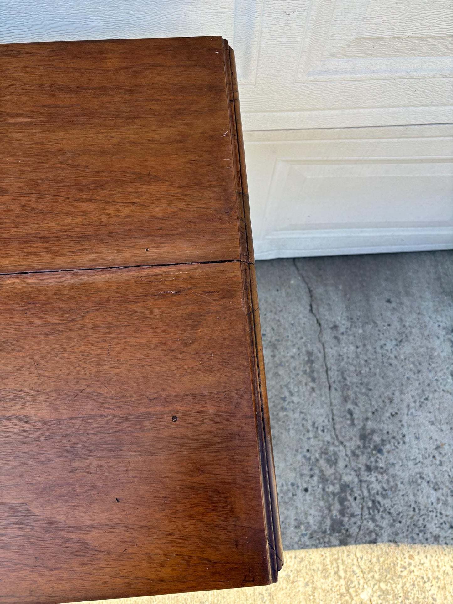 Vintage Farmhouse Console Table Distressed White Sofa Table Wood Top